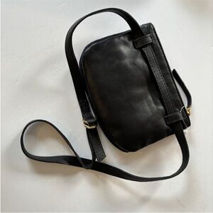 Free People Payton Leather Belt Bag shoulder crossbody black Like New